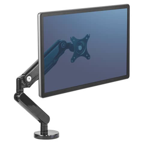 Braccio Monitor Singolo per regolare monitor LCD/TFT Fellowes Platinum Series nero max 24 pollici - 8043301